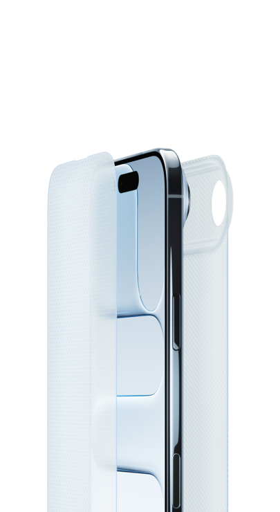 Ceramic Shield separado de un iPhone.