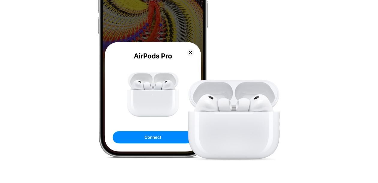 iPhone 17 Pro, funcția Conectivitate pe ecran, AirPods Pro 3 și carcasă de încărcare MagSafe (USB‑C)