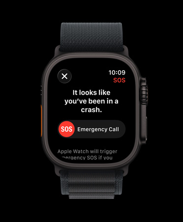 Apple Watch Ultra 3, Farbe Schwarz, Titangehäuse, Mitteilung bei Unfallerkennung, Notruf Aufforderung, Alpine Loop, Farbe Schwarz